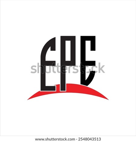 EPE letter logo design with white background in illustrator, vector logo modern alphabet font