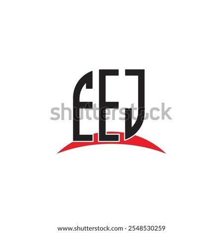 EEJ letter logo design with white background in illustrator, vector logo modern alphabet font