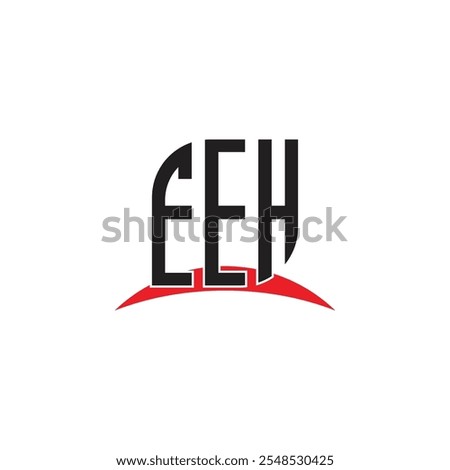 EEH letter logo design with white background in illustrator, vector logo modern alphabet font