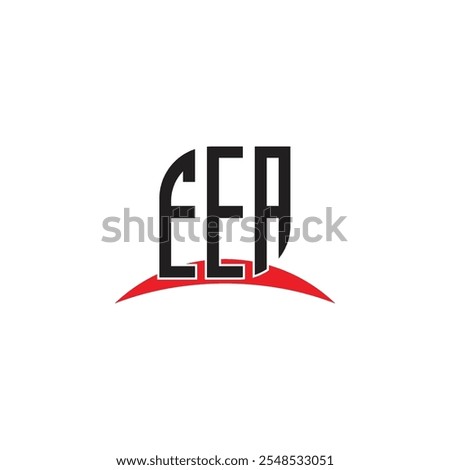 EEA letter logo design with white background in illustrator, vector logo modern alphabet font