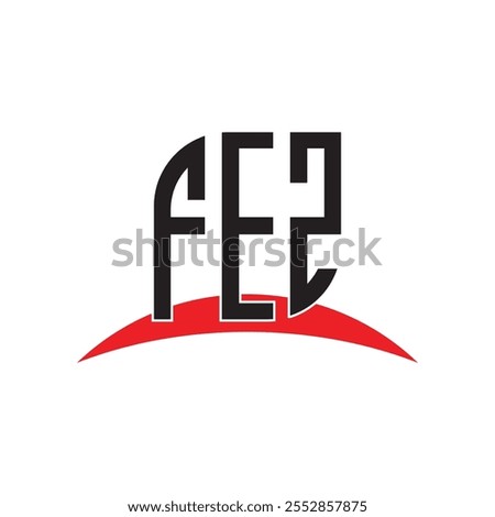 FEZ letter logo design with white background in illustrator, vector logo modern alphabet font