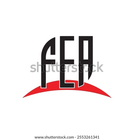 FEA letter logo design with white background in illustrator, vector logo modern alphabet font