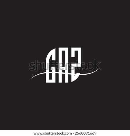 GAZ letter logo design with white background in illustrator, vector logo modern alphabet font