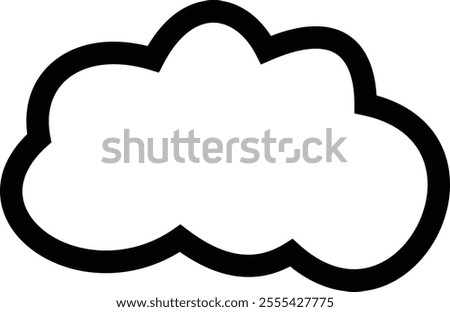 Clouds icon , isolated on a transparent background. Logo and sign. Cloud technologies. Simple modern design. Flat style vector, vector pictogram design template, used for mobile phone website ui.