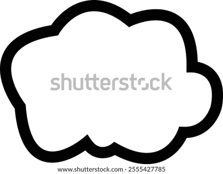 Clouds icon , isolated on a transparent background. Logo and sign. Cloud technologies. Simple modern design. Flat style vector, vector pictogram design template, used for mobile phone website ui.