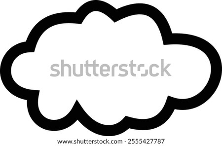 Clouds icon , isolated on a transparent background. Logo and sign. Cloud technologies. Simple modern design. Flat style vector, vector pictogram design template, used for mobile phone website ui.