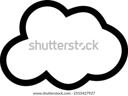 Clouds icon , isolated on a transparent background. Logo and sign. Cloud technologies. Simple modern design. Flat style vector, vector pictogram design template, used for mobile phone website ui.