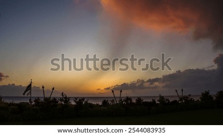 Similar – Image, Stock Photo Last lights after a long celebration