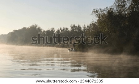 Similar – Image, Stock Photo Angler on the water