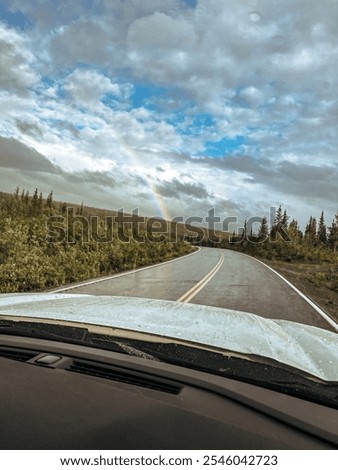 Similar – Image, Stock Photo rainbow Trip Adventure