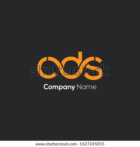 C D S joint letters logo design vector template Stock fotó © 