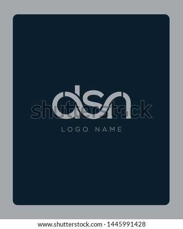 D S N joint logo design vector template Stock fotó © 