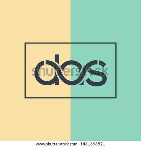 D A S joint letters logo design vector Stock fotó © 