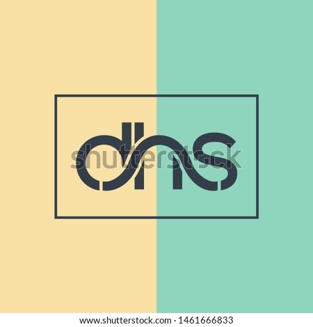 D H S joint letters logo design vector Stock fotó © 
