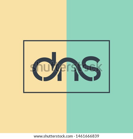D N S joint letters logo design vector Stock fotó © 