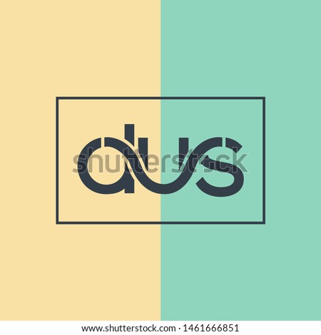 D U S joint letters logo design vector Stock fotó © 