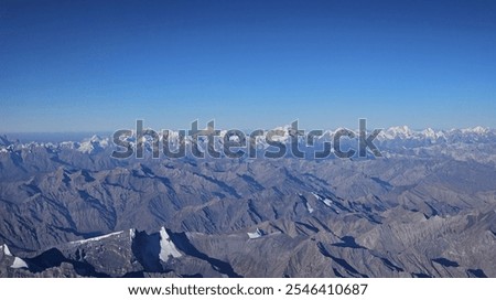 Similar – Image, Stock Photo View of the Himalayas in Nepal