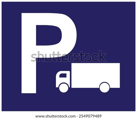 
Pick-up and drop-off point car and delivery truck