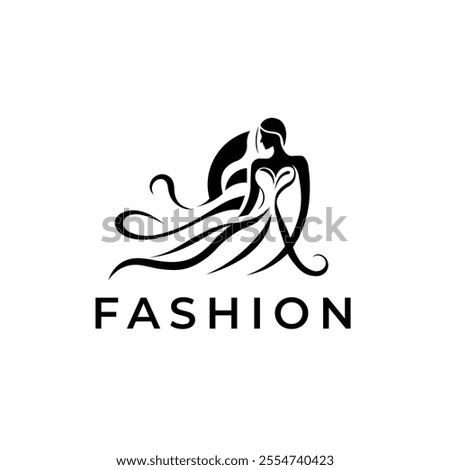 Women Fashion Logo Design Vector