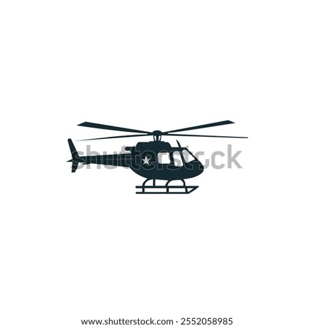 Helicopter icon Vector Logo Design.