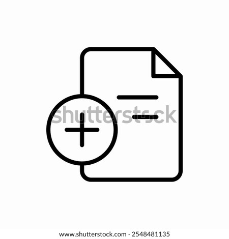 file math plus minus multiplication icon vector sign