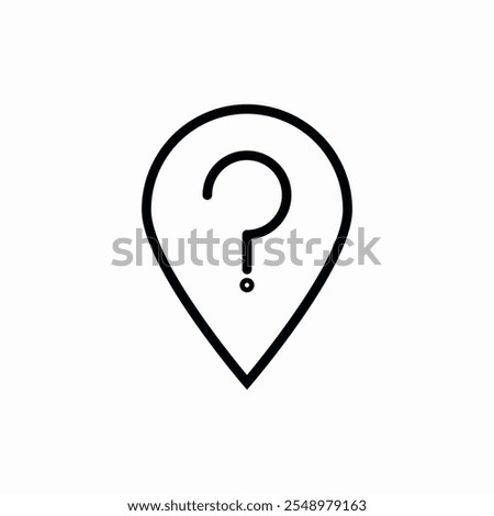 location question icon vector sign