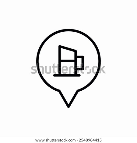 location gas station icon vector sign