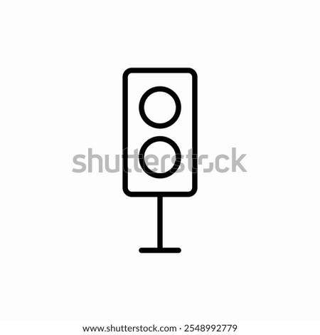 traffic light signals equipment icon vector sign