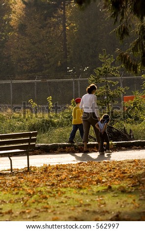 Family outing in the Stanley park, Vancouver