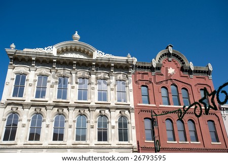 19th century buildings on famous 6th street, Austin, Texas