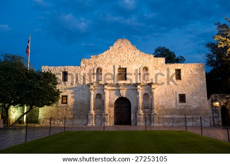 Famous American Landmark - Alamo Mission In San Antonio, Texas Stock ...