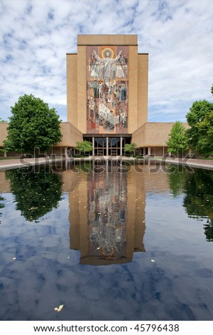 Hesburgh Library of University of Notre Dame, Indiana
