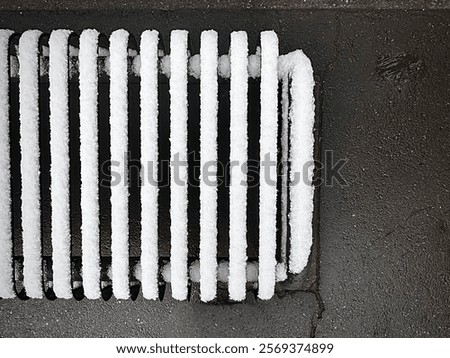 Similar – Image, Stock Photo cold metal Snow Grating