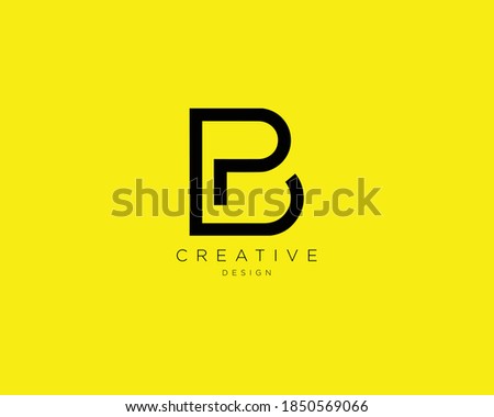 Creative and Minimalist Letter BP PB Logo Design , PB BP Monogram
