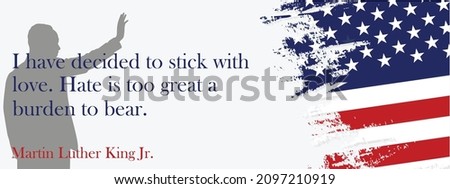 Martin Luther King Jr Vector Art on Abstract Background |  Martin Luther King Day MLK