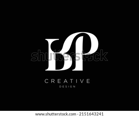 BP Logo Design , Initial Based BP Monogram 
