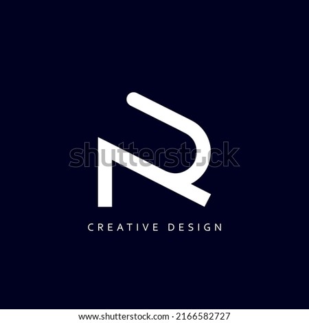 AR R Logo Design, Creative Professional Trendy Letter R AR Logo Design in Black and White Color