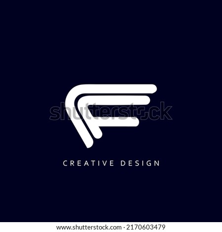Letter CF or FC Logo Design Using letter C and F , FC or CF Monogram