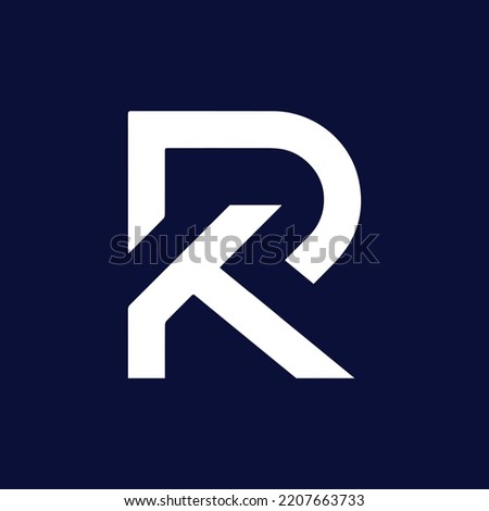 Creative Minimalist Letter R K RK Logo Design , RK Vector Design Template Stok fotoğraf © 