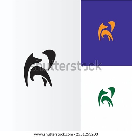 Logo design initial monogram letter shape