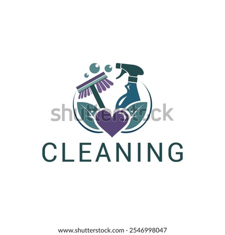 Cleaning Eco Friendly Logo Design