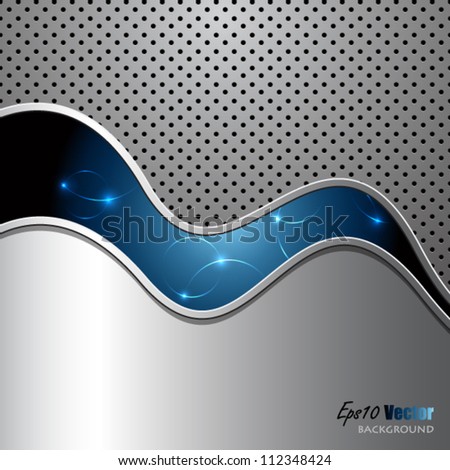 Blue And Silver Elegant Abstract Background Stock Vector Illustration ...