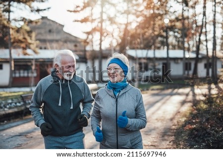 Similar – Foto Bild Seniorin im Winter mit Mütze