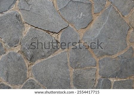 Similar – Image, Stock Photo Floor textures made with remains of brick and earth