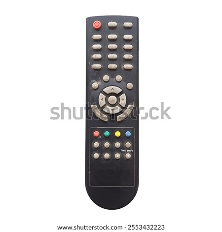 Similar – Image, Stock Photo dirty remote control for TV or Media Center, close-up