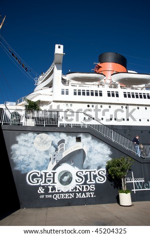 LONG BEACH, CA - JANUARY 23: Recently opened Ghosts and Legends of the Queen Mary tour. Hotel Queen Mary on January 23, 2010 in Long Beach, California.
