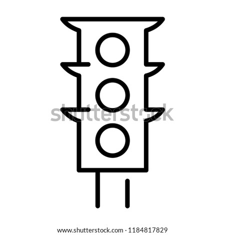 Road light, street lights icon in trendy flat style isolated on grey background. Website pictogram. Internet symbol for your web site design, logo, app, UI. Vector illustration, EPS10.