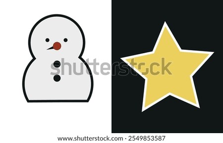  chrismas icon , chrismas  vector on white  and  black background