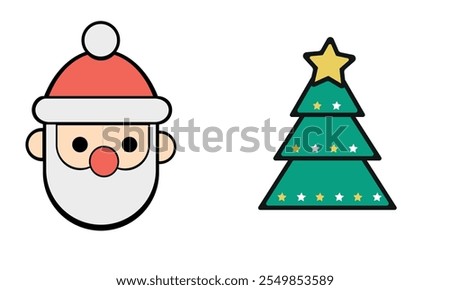  chrismas icon , chrismas  vector on white  and  black background