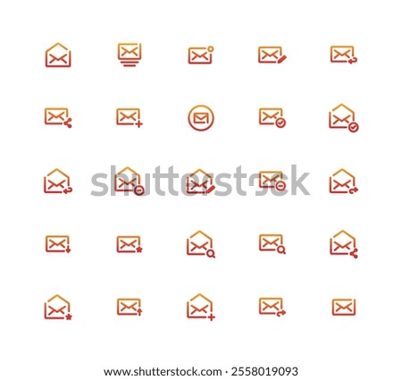 25 Collection Of Email Icon - Gradient